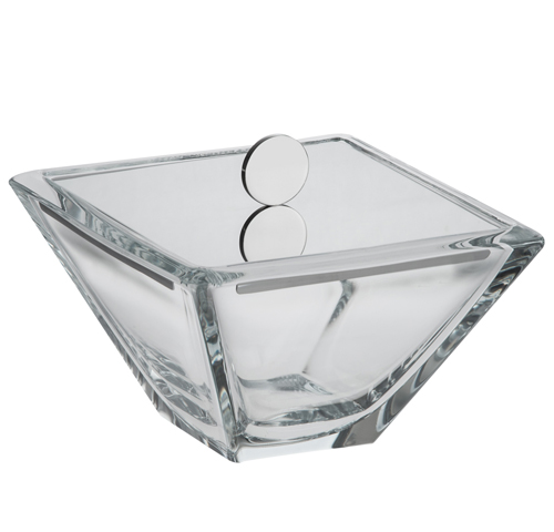 Riviera stainless box - Bonbonnière couvercle acier 20x20cm